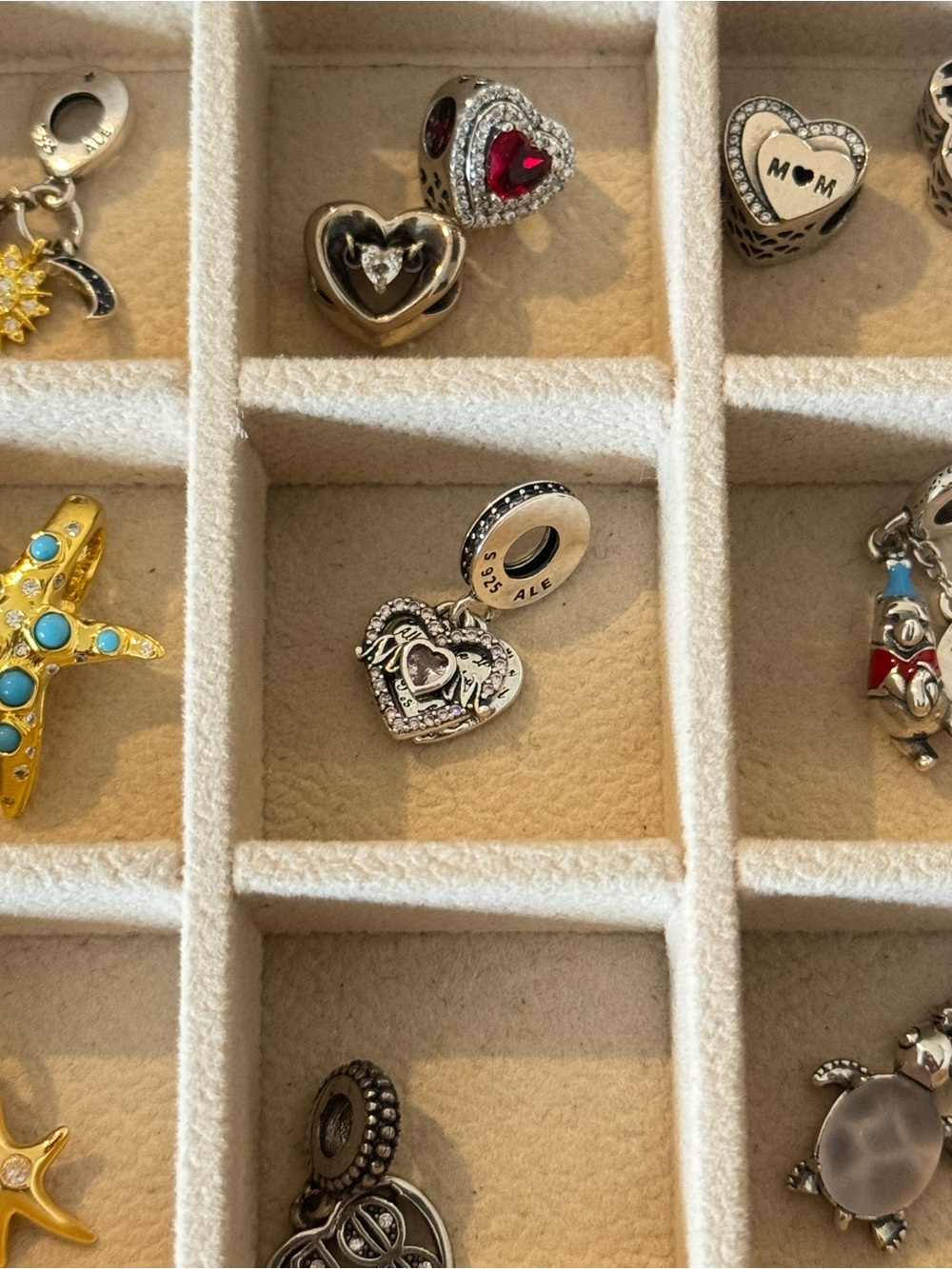 Pandora mom heart charm